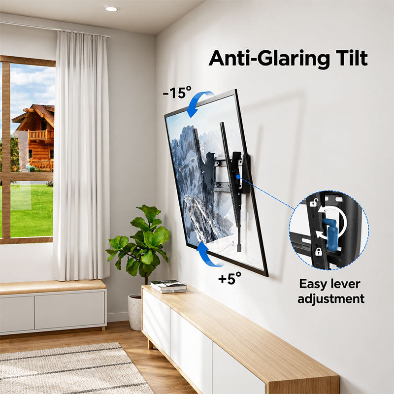 ErgoAV ERMTM6-01B Medium Tilt TV Wall Mount (Black)
