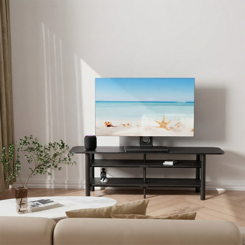 ErgoAV ERTSX2-01B Large Tabletop Swivel TV Stand (Black)