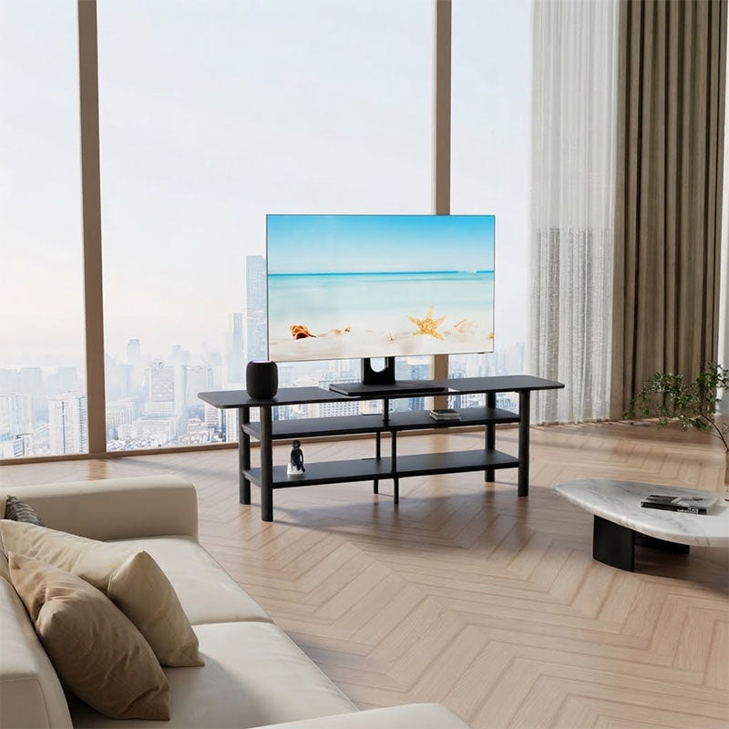 ErgoAV ERTSX2-01B Large Tabletop Swivel TV Stand (Black)
