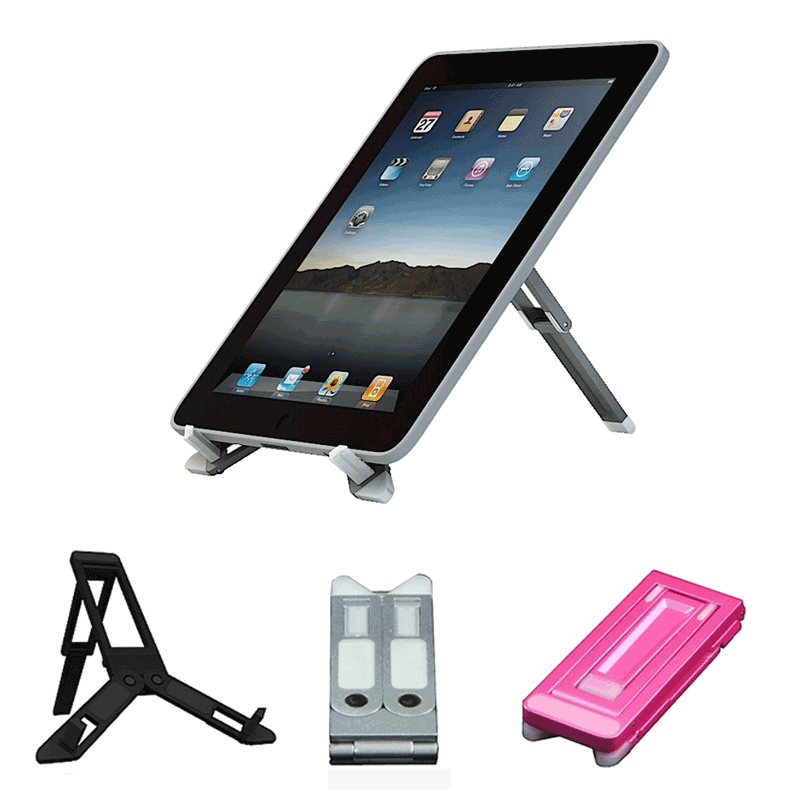 Crimson Pocket-eAzl Folding iPad Tablet and e-Reader Stand (Black Silver or Rose) EAZLB EAZLS EAZLP