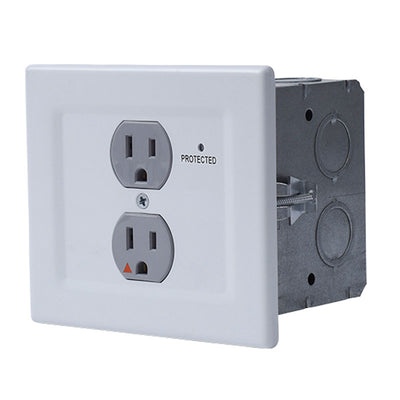 Chief Suspended Ceiling Projector System SYSAUWP2, protected recessed wall outlet front view