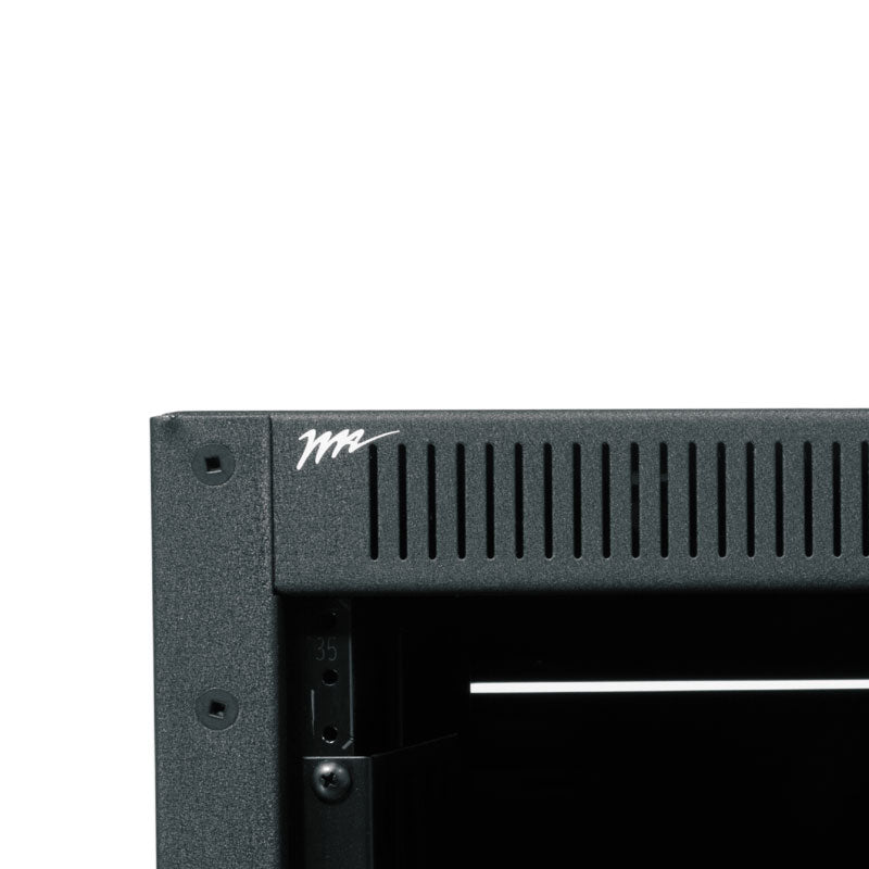 Middle Atlantic Economy Rack ERK-1825, equipment rack corner and ventilation detail