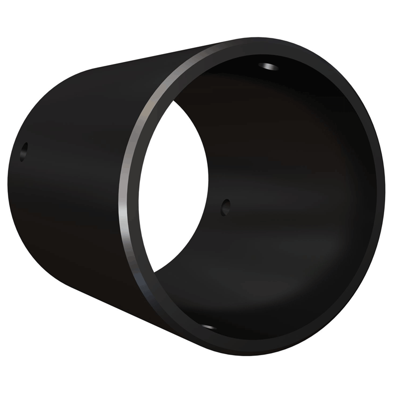 Crimson Sliding Collar for Flex Wall System ES1, black pipe sleeve angled view