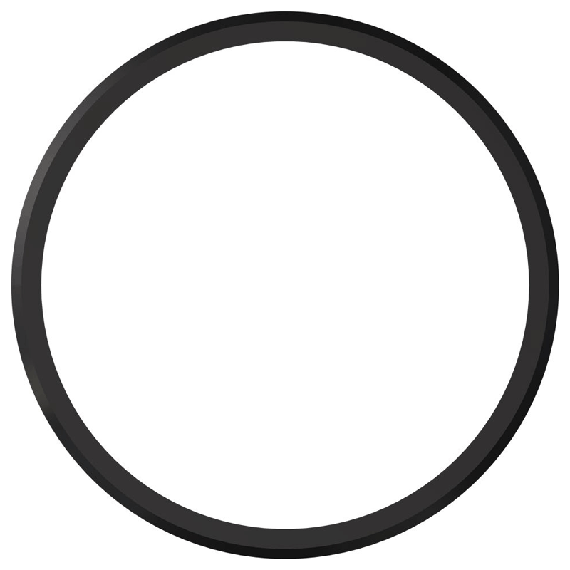Crimson Sliding Collar for Flex Wall System ES1, black pipe sleeve end view