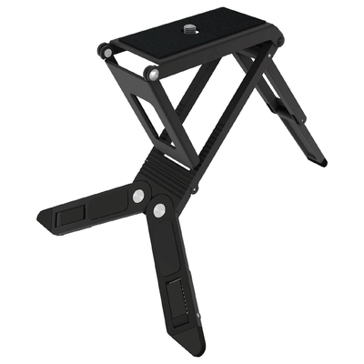 Crimson Photo-eAzl Folding Camera Stand and Tripod EZP, folding projector stand open angled view