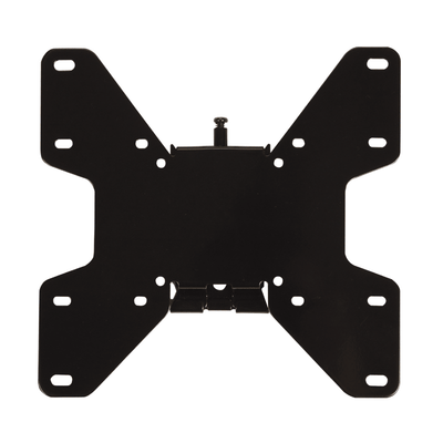 Crimson Medium Fixed TV Wall Mount F37, black projector mounting plate in a front view