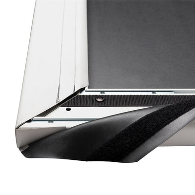 Da-Lite FC10A120X192 FullVision Fixed Frame, screen lower corner fastening detail