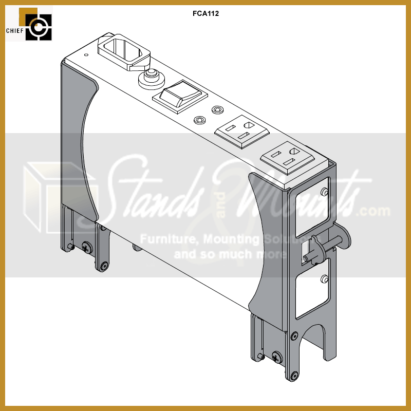Chief FUSION Secure CPU and Media Player Adapter FCA112, equipment rack power distribution unit