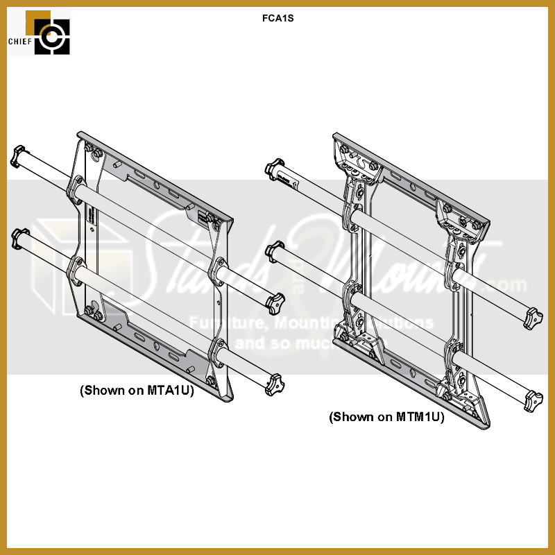 Chief FUSION Single Stud Adapter FCA1S, display mount interface arm assembly diagram
