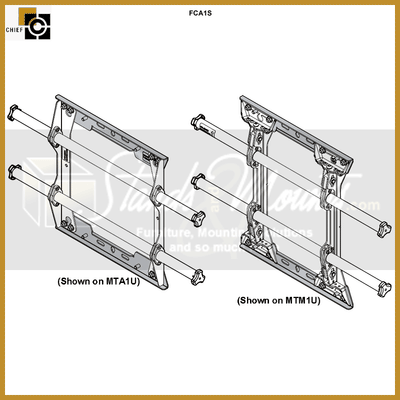 Chief FUSION Single Stud Adapter FCA1S, display mount interface arm assembly diagram
