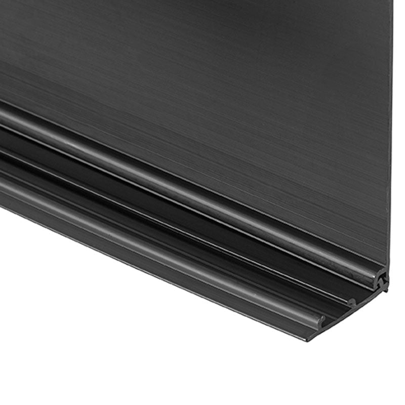 Chief Universal Wall Cover Accessory FCAC06B, black cable raceway close-up
