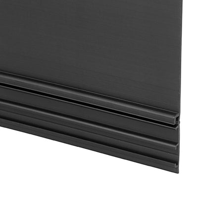 Chief Universal Wall Cover Accessory FCAC06B, black cable raceway alternate close-up