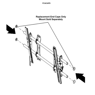 Chief FUSION Mounts End Cap Replacement FCACAPS