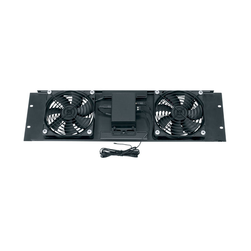 Middle Atlantic Thermostatic Fan Controller FC-DC, equipment rack dual cooling-fan panel
