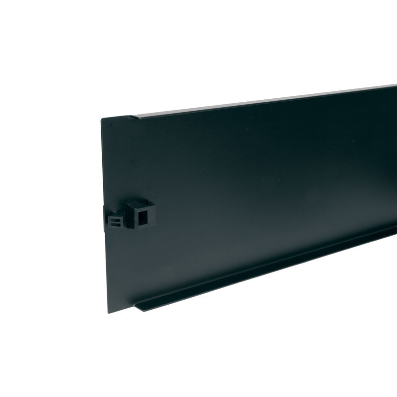 Middle Atlantic Forward Tool-Less Blank Panel FWD-SB3, black metal panel with right mounting clip