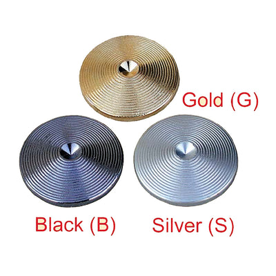 VTI Protective Foot Plates BLFPB, BLFPG, BLFPS, round mounting hardware finish options
