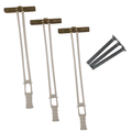 Crimson Metal Stud and Drywall Toggle Bolts (3 Pack) HT3