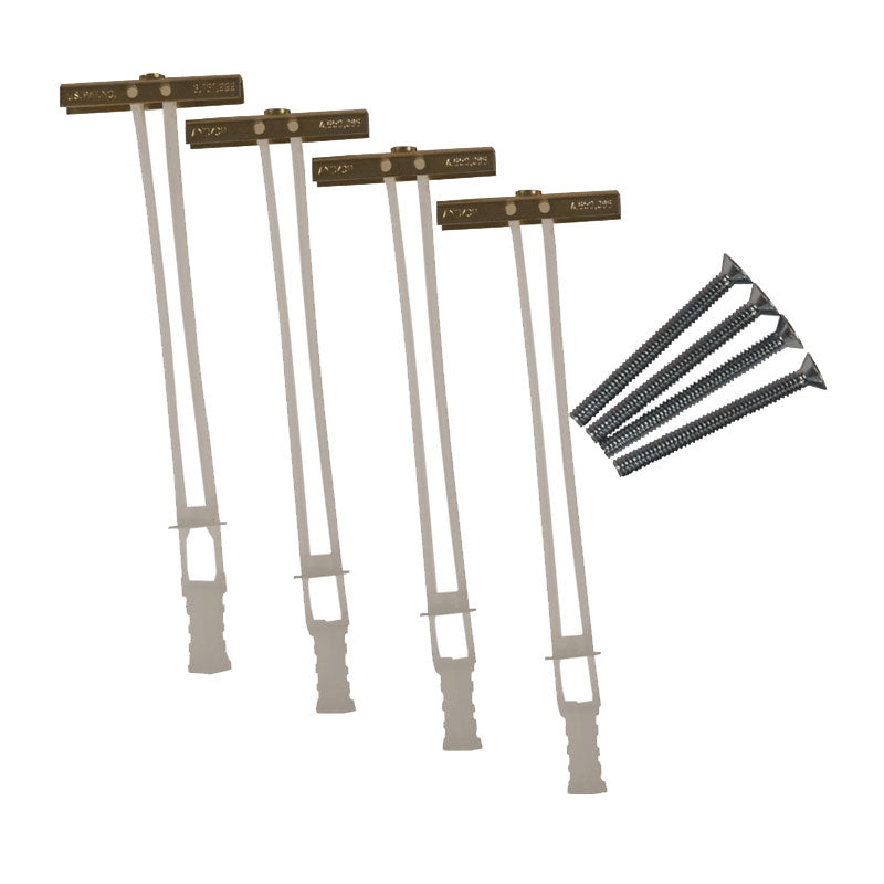 Crimson Metal Stud and Drywall Toggle Bolts (4 Pack) HT4