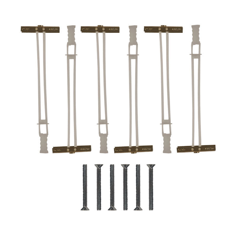 Crimson Metal Stud and Drywall Toggle Bolts (6 Pack) HT6