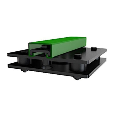Crimson Single Unistrut Ceiling Adapter, HUS, equipment isolation platform supporting a component