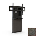 iCartTX Large Display Wall Stand (Single 80 in, 3RU, Charcoal) IC-1800WS-C