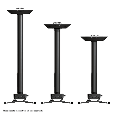 Crimson Adjustable Height Projector Ceiling Mount JKR3-24A, projector mount drop length options