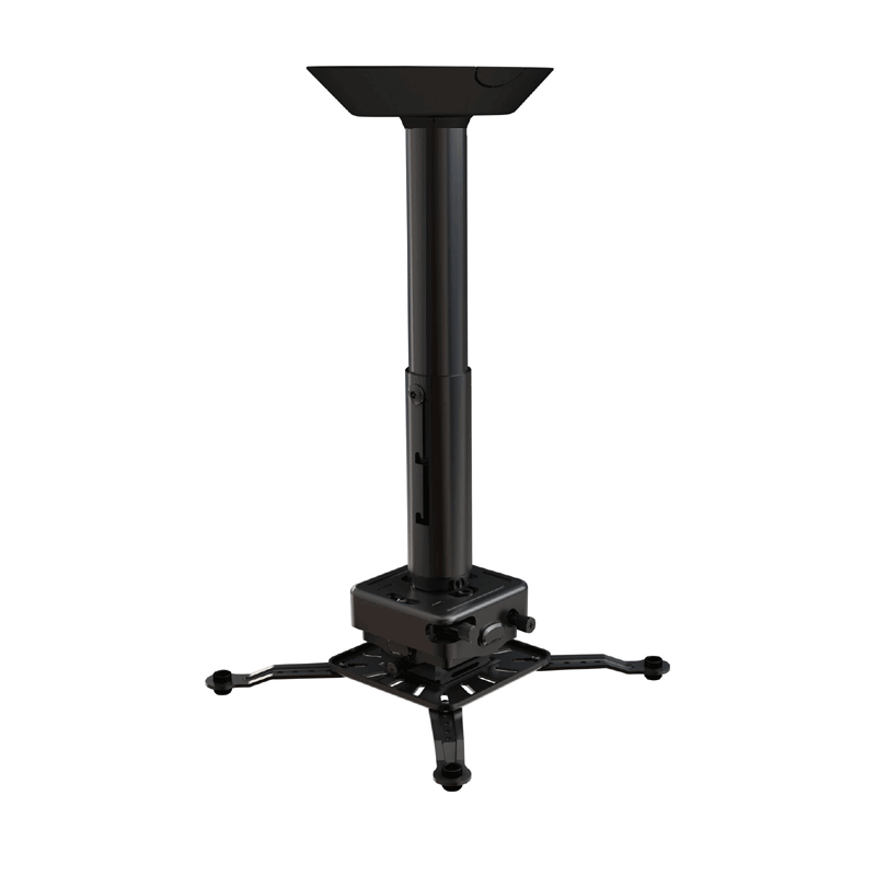 Crimson Adjustable Height Ceiling Projector Mount with 12-18 inch Drop (Black) JKR3-18A