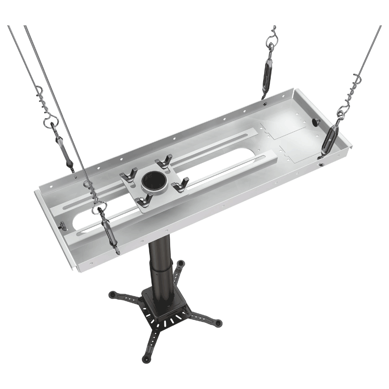 Crimson Adj Height Suspended Ceiling Projector Kit JKS3-24A, projector lift tray underside with suspension cables