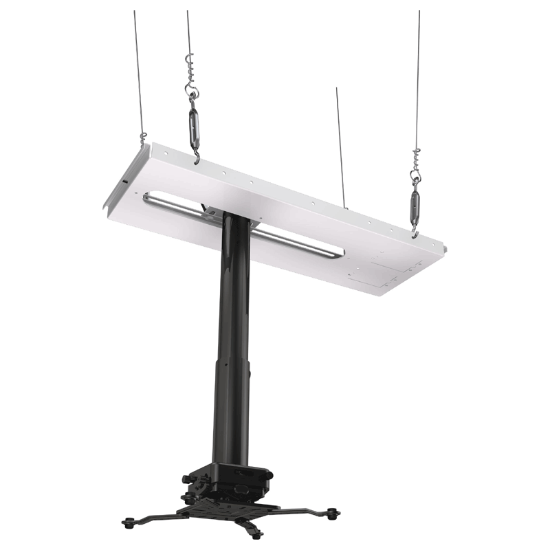 Crimson Adjustable Height Suspended Ceiling Projector Kit with 18-24 inch Drop (Black) JKS3-24A