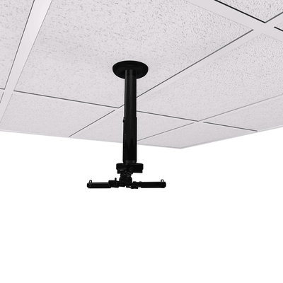 Crimson Adj Height Suspended Ceiling Projector Kit JKS-11A, projector ceiling mount installed below a drop ceiling