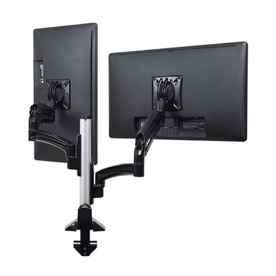 Chief Kontour Low Height 2 Screen Dynamic Column Desk Mount (Black) K1C220BXRH