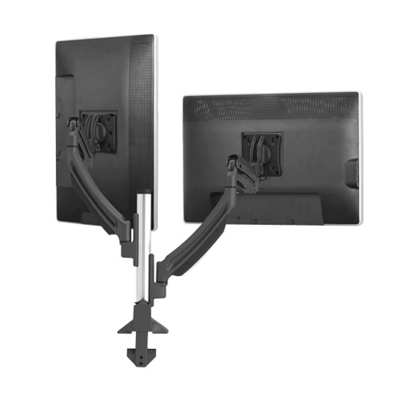 Chief Kontour Dual Screen Dynamic Column Desk Mount (Black) K1C220B