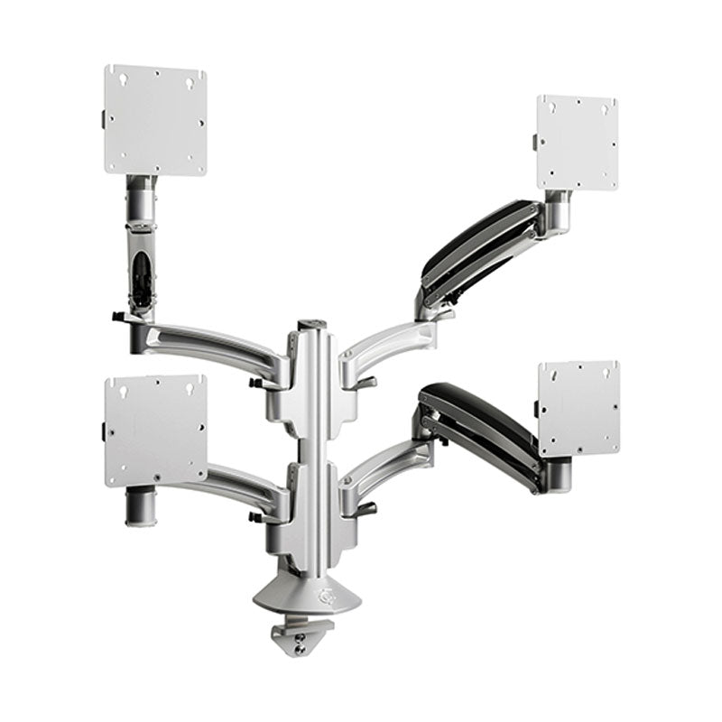 Chief Kontour Quad 2x2 Dynamic Column Desk Mount (Silver) K1C420S