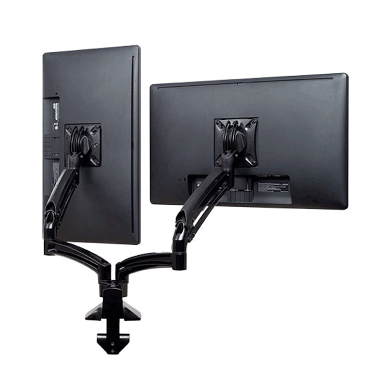 Chief Kontour Reduced Height Dual Screen Dynamic Desk Mount (Black) K1D220BXRH