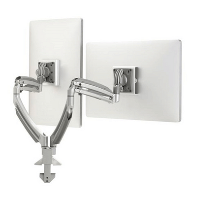 Chief Kontour Dual Screen Dynamic Desk Mount (Silver) K1D220S