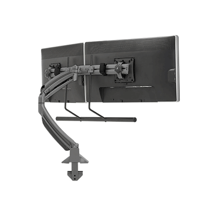 Chief Kontour Dynamic Desk Mount Array K1D22HB, multi-monitor desk mount rear view