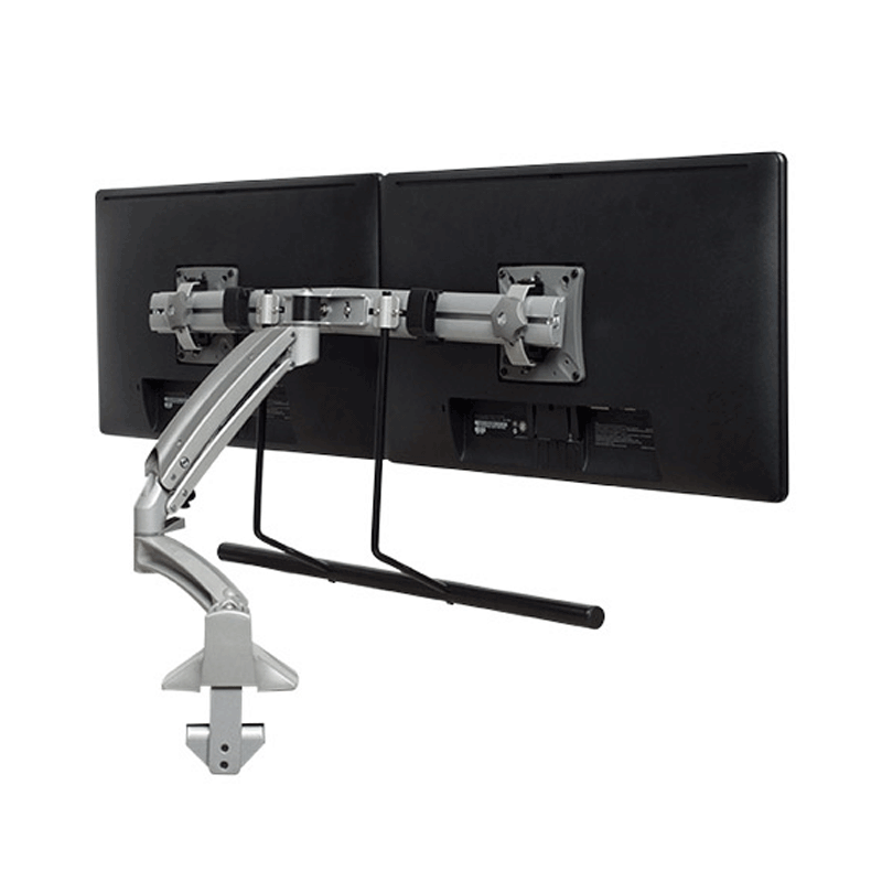 Chief Kontour Two Screen Dynamic Desk Mount (Silver) K1D22HSXRH