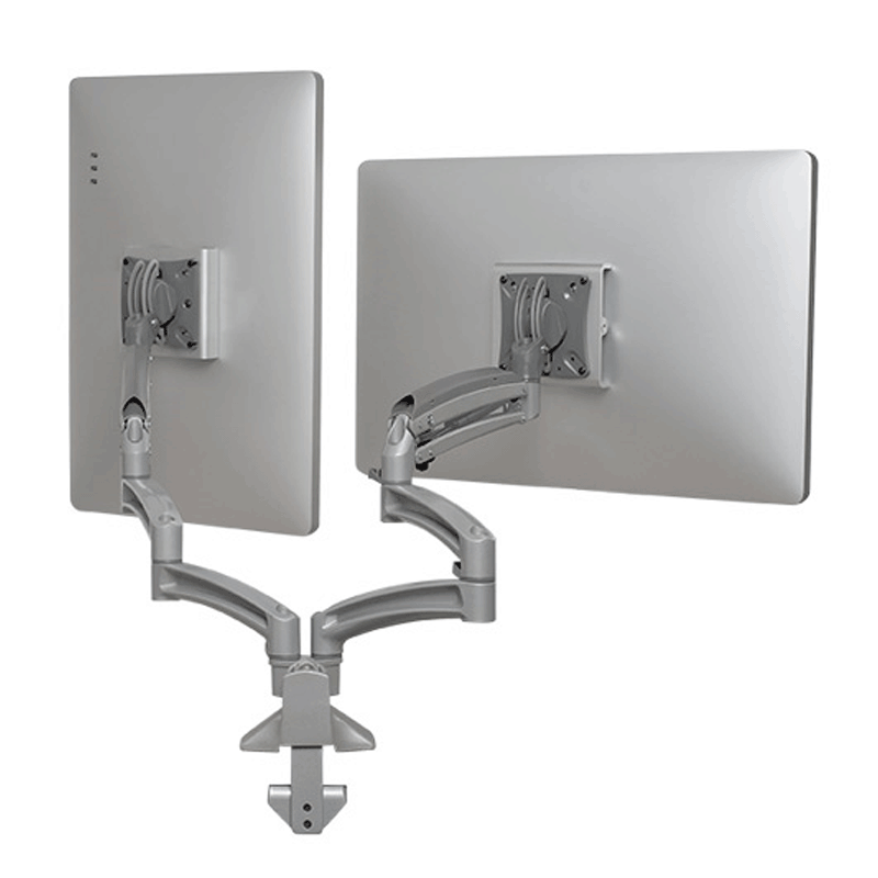 Chief Kontour Extended Reach Dual Screen Dynamic Desk Mount (Silver) K1D230S
