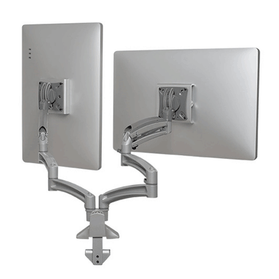 Chief Kontour Extended Reach Dual Screen Dynamic Desk Mount (Silver) K1D230S