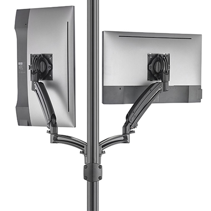 Chief Kontour Dynamic Pole Mount Reduced Height, 2 Monitor, BLK, K1P220BXRH