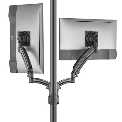 Chief Kontour Dynamic Pole Mount Reduced Height, 2 Monitor, BLK, K1P220BXRH