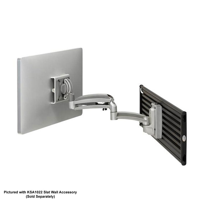 Chief Kontour Dynamic Slat Wall Mount K1S120S, back-to-back monitor wall mount configuration