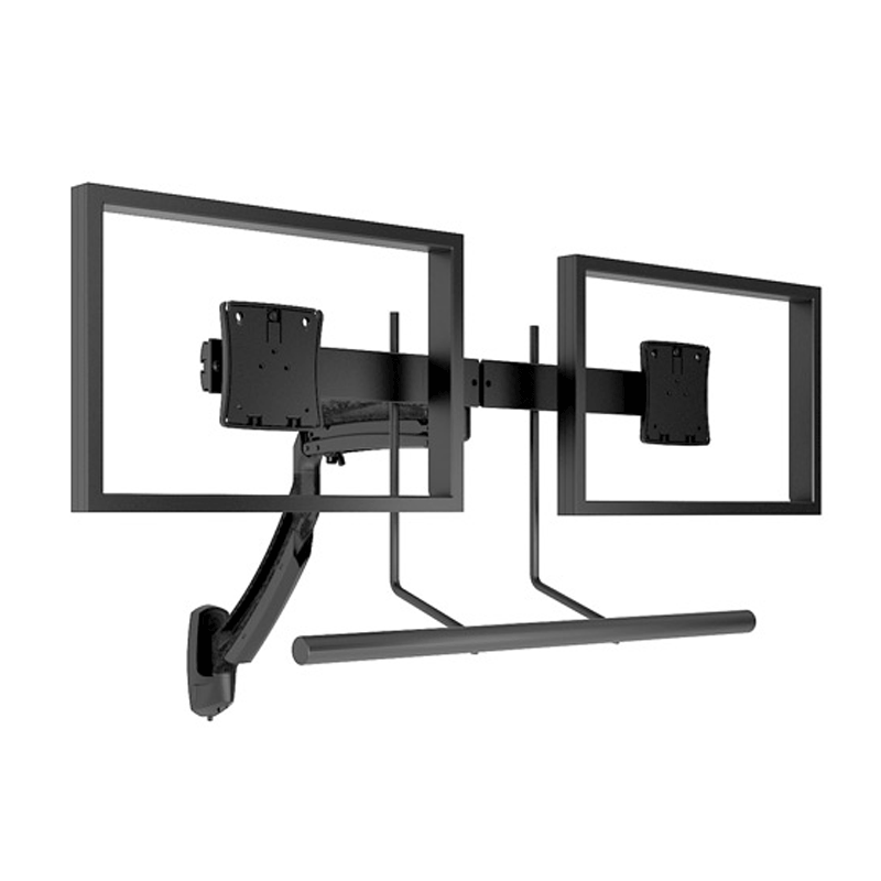 Chief Kontour Dual Screen Array Dynamic Wall Mount (Black) K1W22HB