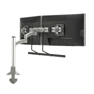 Chief Kontour Dual Screen Array Column Desk Mount (Silver) K2C22HS