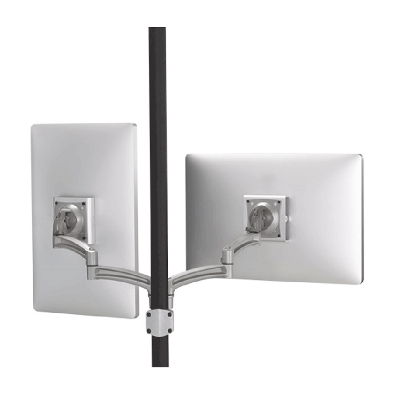 Chief Kontour Dual Screen Pole Mount (Silver) K2P220S