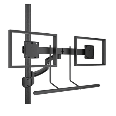 Chief Kontour Dual Screen Array Pole Mount (Black) K2P22HB