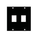 Middle Atlantic UCP Module (Two Keystone Punchouts) KEY-2