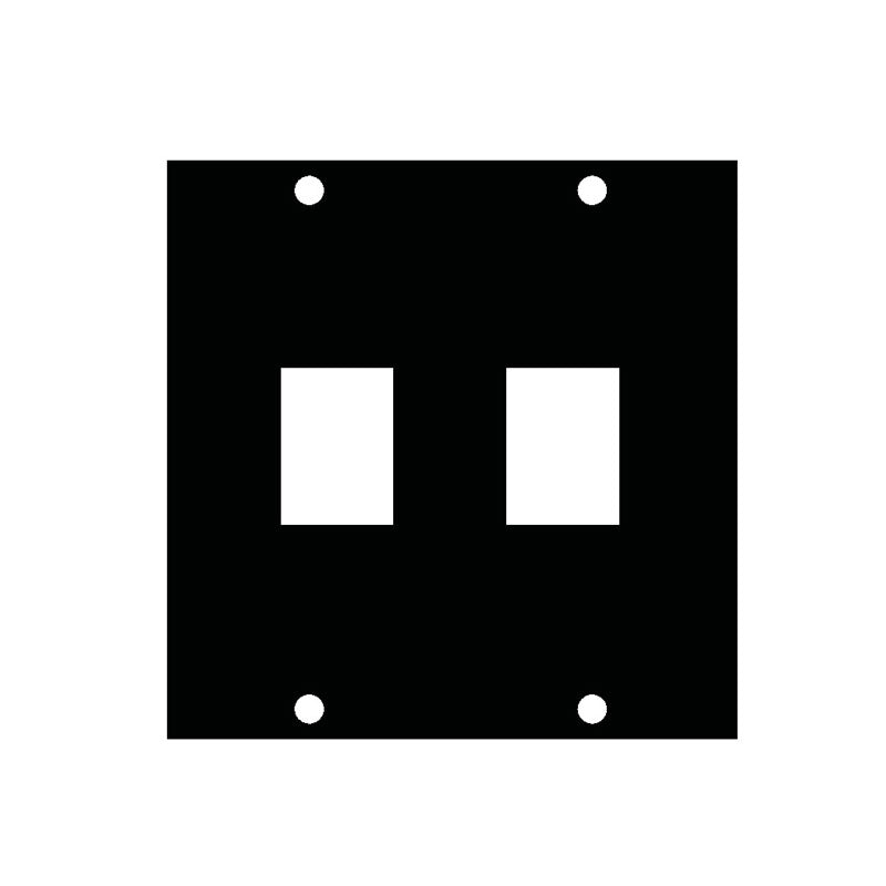 Middle Atlantic UCP Module (Two Keystone Punchouts) KEY-2