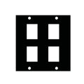 Middle Atlantic UCP Module (Four Keystone Punchouts) KEY-4