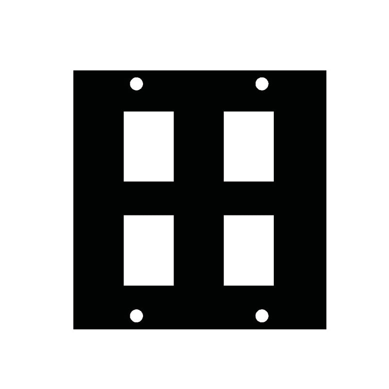 Middle Atlantic UCP Module (Four Keystone Punchouts) KEY-4